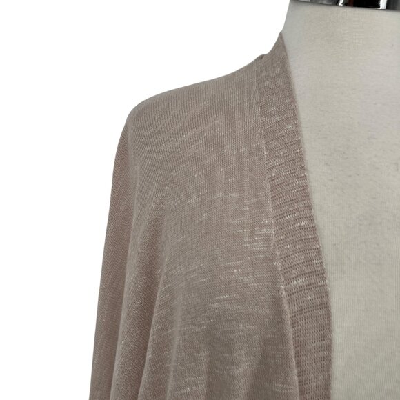 Nine West Open Front Cardigan Beige Lightweight Knit Size 1X - Picture 3 of 11